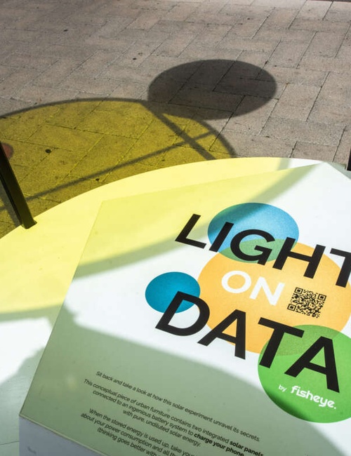 Lights on Data Sculpture