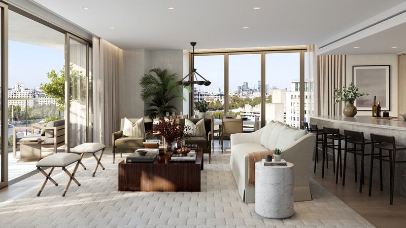 Living room SEVEN Apartments